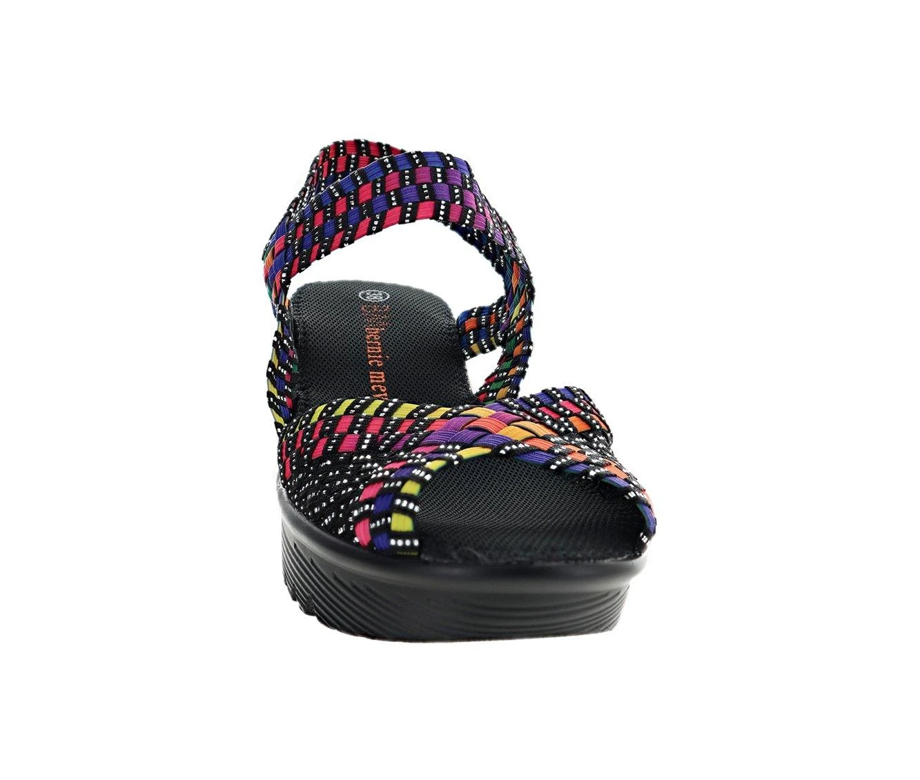 Women's Bernie Mev Fame Slip-On Platform Wedges Black Multi 5 Women's Bernie Mev Fame Slip-On Platform Wedges Black Multi - Image 5