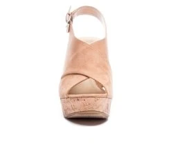 Women's Chinese Laundry Myya Wedges Camel -GC shoes Shop 4 340