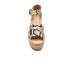 Women's Coconuts By Matisse Flirty Platform Sandals Grey Snake -GC shoes Shop 4 359
