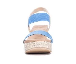 Women's CL By Laundry Kaylin Platform Wedges Blue 10 Women's CL By Laundry Kaylin Platform Wedges Blue -GC shoes Shop 4 363