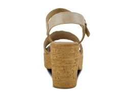 Women's SPRING STEP Tiada Platform Dress Sandals Beige Multi -GC shoes Shop 4 397