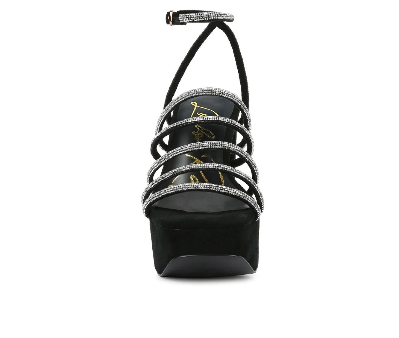 Women's London Rag Trick Platform Dress Sandals Black 5 Women's London Rag Trick Platform Dress Sandals Black - Image 5