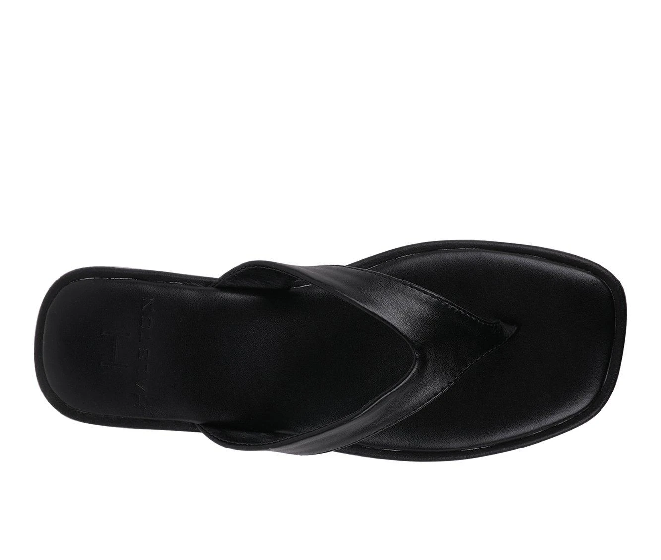 Women's Halston Soula Flip-Flops Black 5 Women's Halston Soula Flip-Flops Black - Image 5