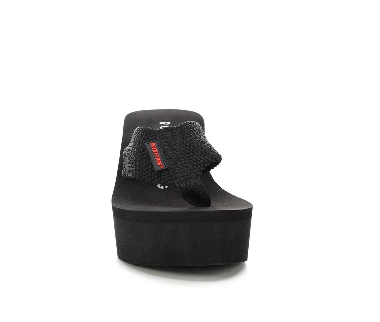 Women's Rocket Dog Crush Webbing Platform Flip-Flops Black 5 Women's Rocket Dog Crush Webbing Platform Flip-Flops Black - Image 5
