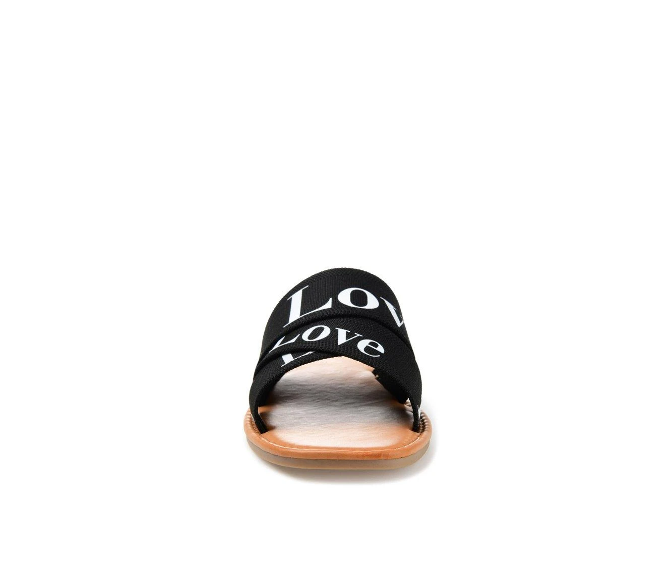 Women's Journee Collection Ivante Flat Slip-On Sandals Black 5 Women's Journee Collection Ivante Flat Slip-On Sandals Black - Image 5