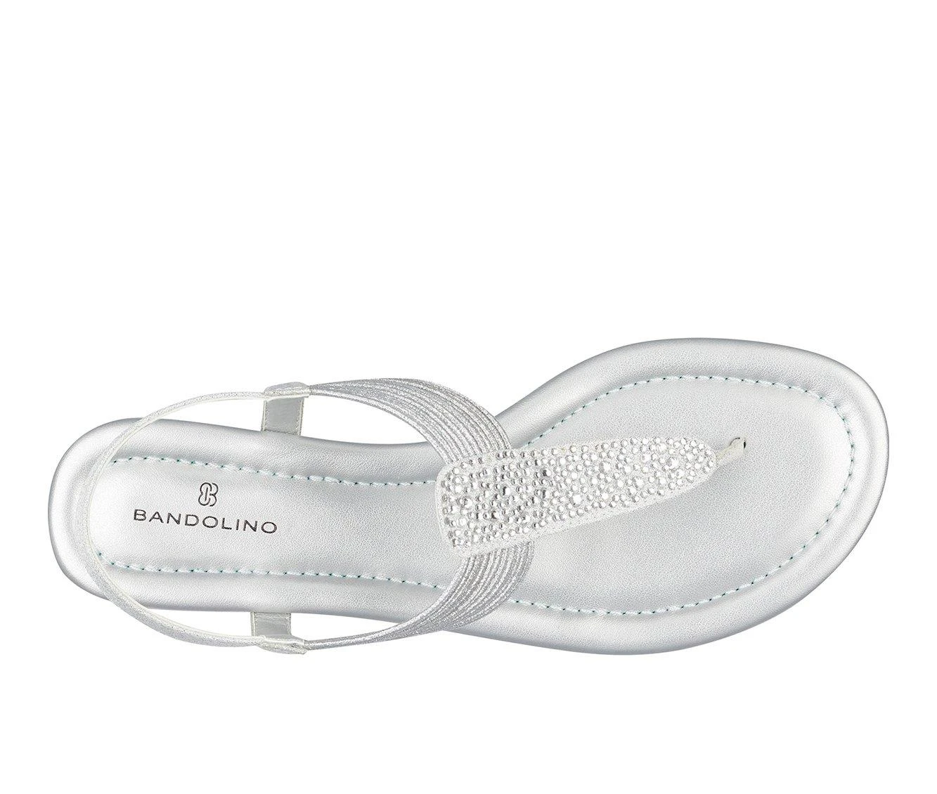 Women's Bandolino Kayte Sandals Silver 5 Women's Bandolino Kayte Sandals Silver - Image 5