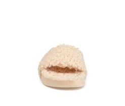 Women's Journee Collection Haimi Cozy Slide Sandals Beige -GC shoes Shop 4 661