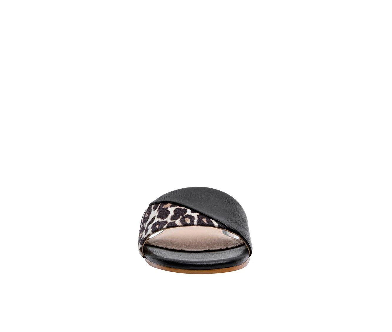 Women's Jane And The Shoe Vivian Slide Sandals Women's Jane And The Shoe Vivian Slide Sandals Leopard -GC shoes Shop 4 698