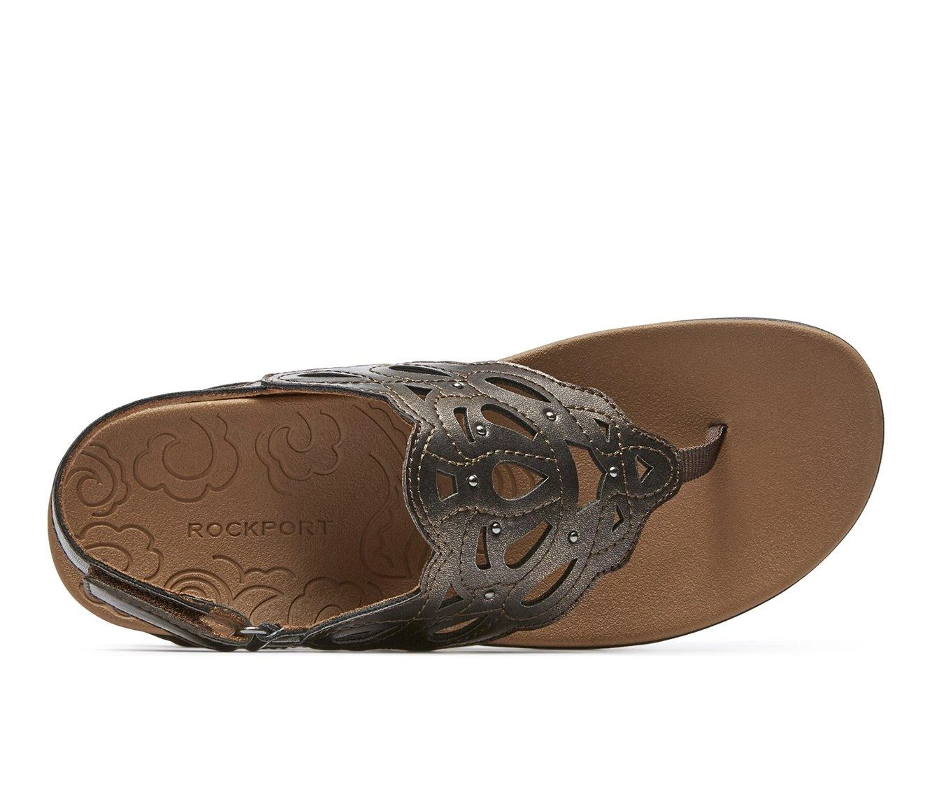 Women's Rockport Ridge Sling Sandals Bronze Metallic 5 Women's Rockport Ridge Sling Sandals Bronze Metallic - Image 5
