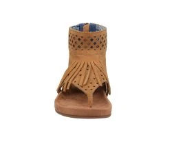 Women's Dingo Boot Heat Wave Footbed Sandals Camel -GC shoes Shop 4 761