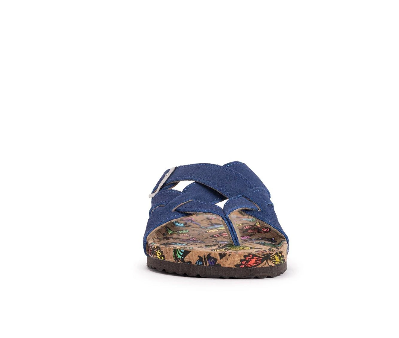 Women's MUK LUKS Shayna Footbed Sandals Navy 5 Women's MUK LUKS Shayna Footbed Sandals Navy - Image 5