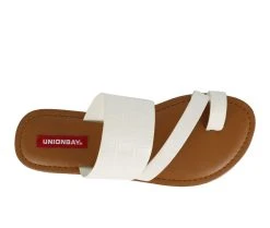 Women's Unionbay Royal Sandals White -GC shoes Shop 4 771