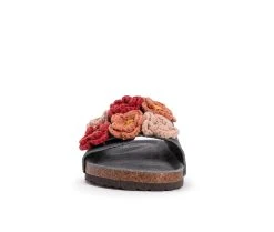 Women's MUK LUKS Flora Footbed Sandals Dark Grey 10 Women's MUK LUKS Flora Footbed Sandals Dark Grey -GC shoes Shop 4 78