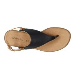 Women's Aerosoles In Conchlusion Sandals Black -GC shoes Shop 4 795