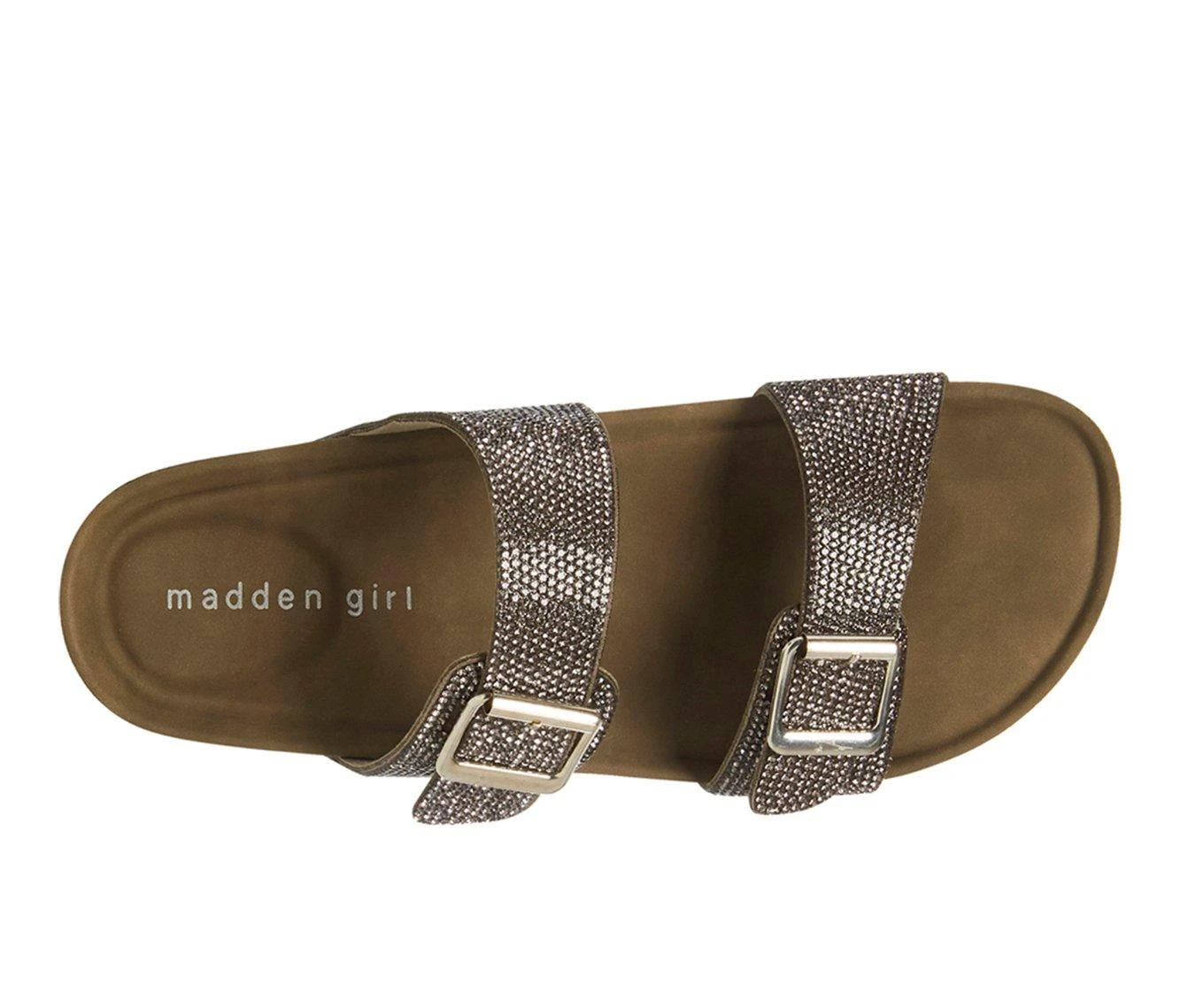 Women's Madden Girl Brando Footbed Sandals Grey 5 Women's Madden Girl Brando Footbed Sandals Grey - Image 5
