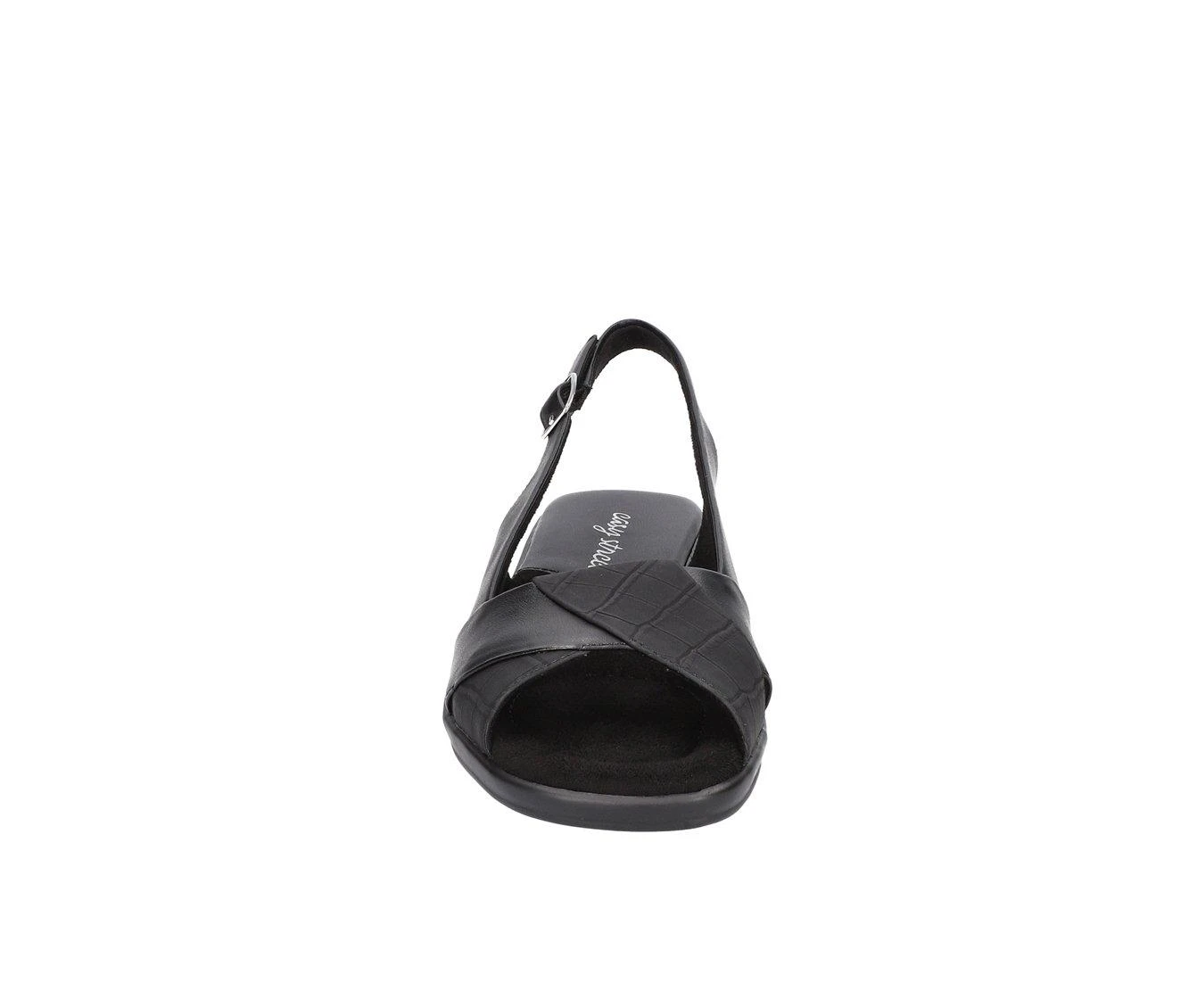 Women's Easy Street Drew Slingback Sandals Black 5 Women's Easy Street Drew Slingback Sandals Black - Image 5