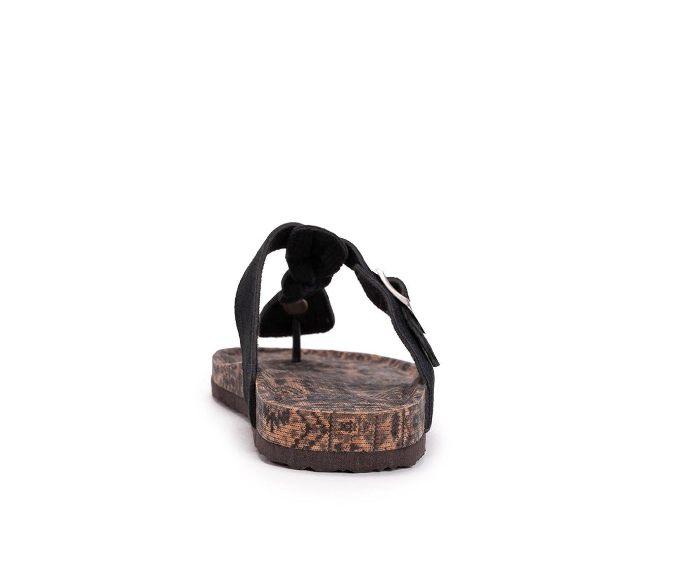 Women's MUK LUKS Marsha Terra Turf Footbed Sandals Jet Black 5 Women's MUK LUKS Marsha Terra Turf Footbed Sandals Jet Black - Image 5