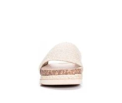 Women's Dirty Laundry Diamonds Footbed Slide Sandals Natural 10 Women's Dirty Laundry Diamonds Footbed Slide Sandals Natural -GC shoes Shop 4 99