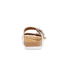 Women's Eastland Cambridge Double Strap & Buckle Slide Footbed Sandals White 11 Women's Eastland Cambridge Double Strap & Buckle Slide Footbed Sandals White -GC shoes Shop 5 119