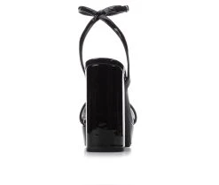 Women's Y-Not Lorii Platform Dress Sandals Black Patent -GC shoes Shop 5 130