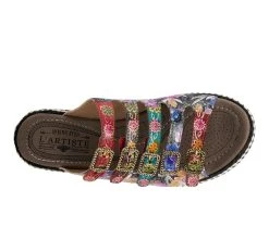 Women's L'Artiste Zazzera Platform Sandals Purple Multi -GC shoes Shop 5 188