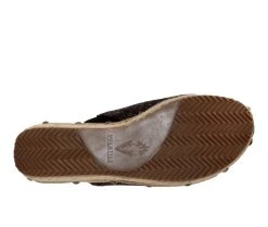 Women's Volatile Ravine Platfrom Wedge Sandals Black Gold -GC shoes Shop 5 197