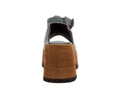 Women's Beach By Matisse Woody Platform Wedge Sandals Grey -GC shoes Shop 5 208