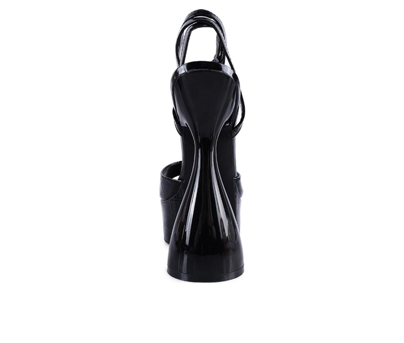 Women's London Rag Drop Dead Platform Dress Sandals Black 6 Women's London Rag Drop Dead Platform Dress Sandals Black - Image 6