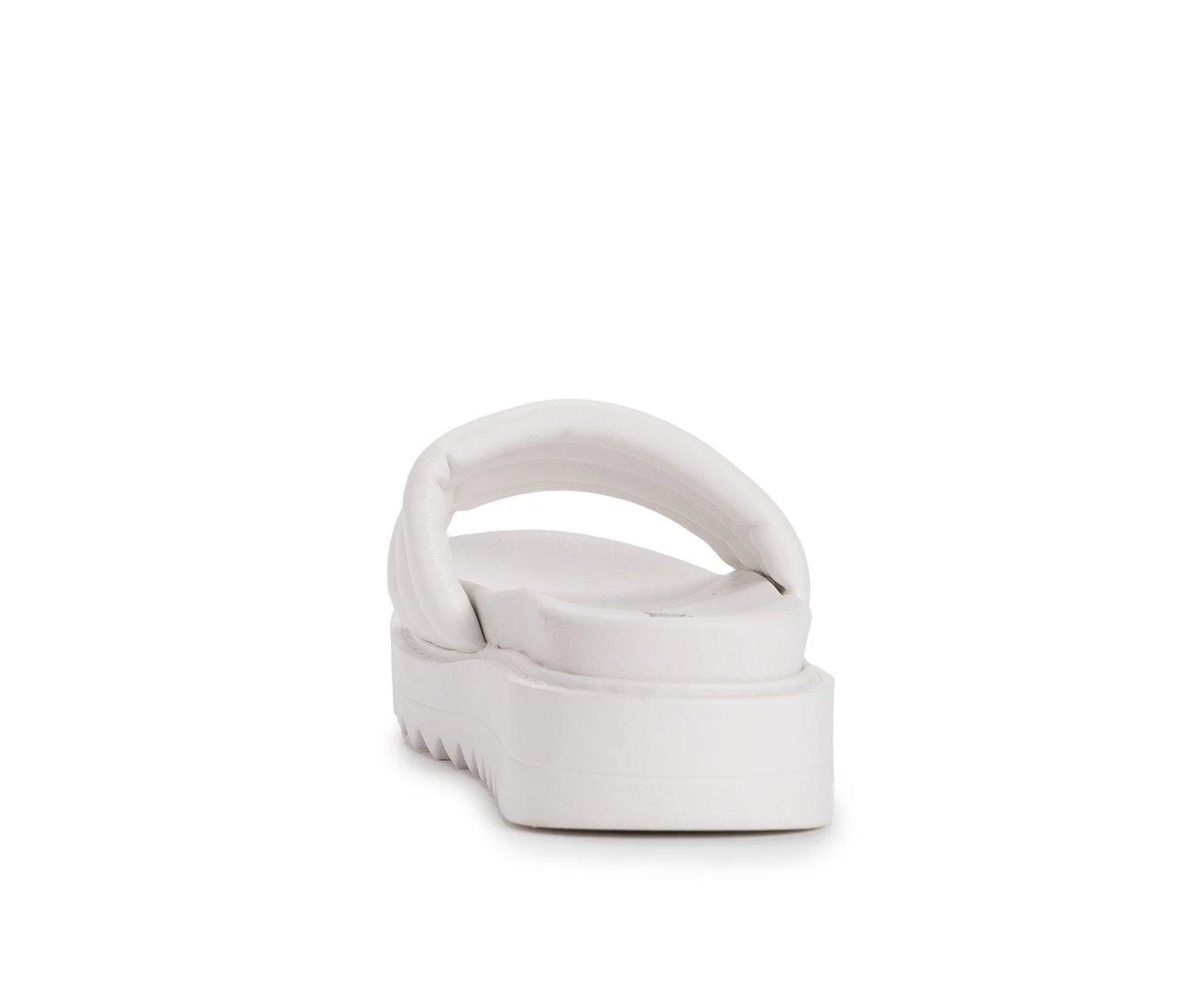 Women's MUK LUKS Sun Catcher Platform Sandals White 6 Women's MUK LUKS Sun Catcher Platform Sandals White - Image 6