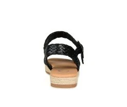 Women's Journee Collection Brooke Espadrille Flatform Sandals Black -GC shoes Shop 5 212