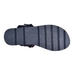 Women's Tommy Hilfiger Avrett Platform Sandals Dark Blue Multi -GC shoes Shop 5 222