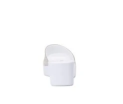 Women's Olivia Miller Wendy Wedge Sandals White -GC shoes Shop 5 229