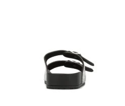 Women's Madden Girl Teddy Footbed Sandals Black -GC shoes Shop 5 23