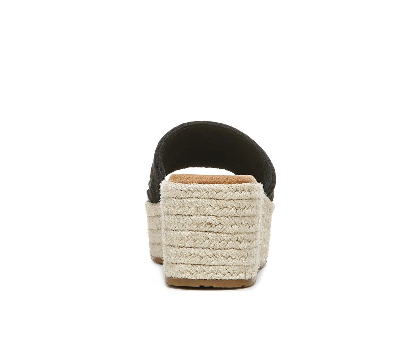 Women's Zodiac June Crochet Platform Wedge Sandals Black 6 Women's Zodiac June Crochet Platform Wedge Sandals Black - Image 6