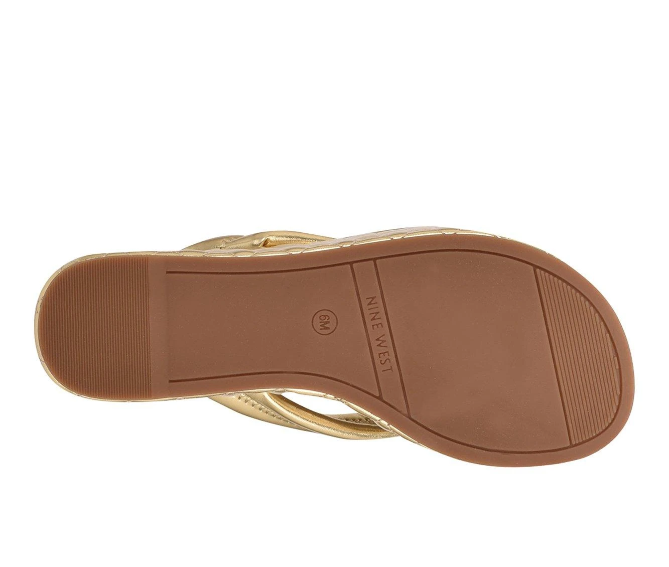 Women's Nine West Newya Platform Wedge Sandals Gold 6 Women's Nine West Newya Platform Wedge Sandals Gold - Image 6