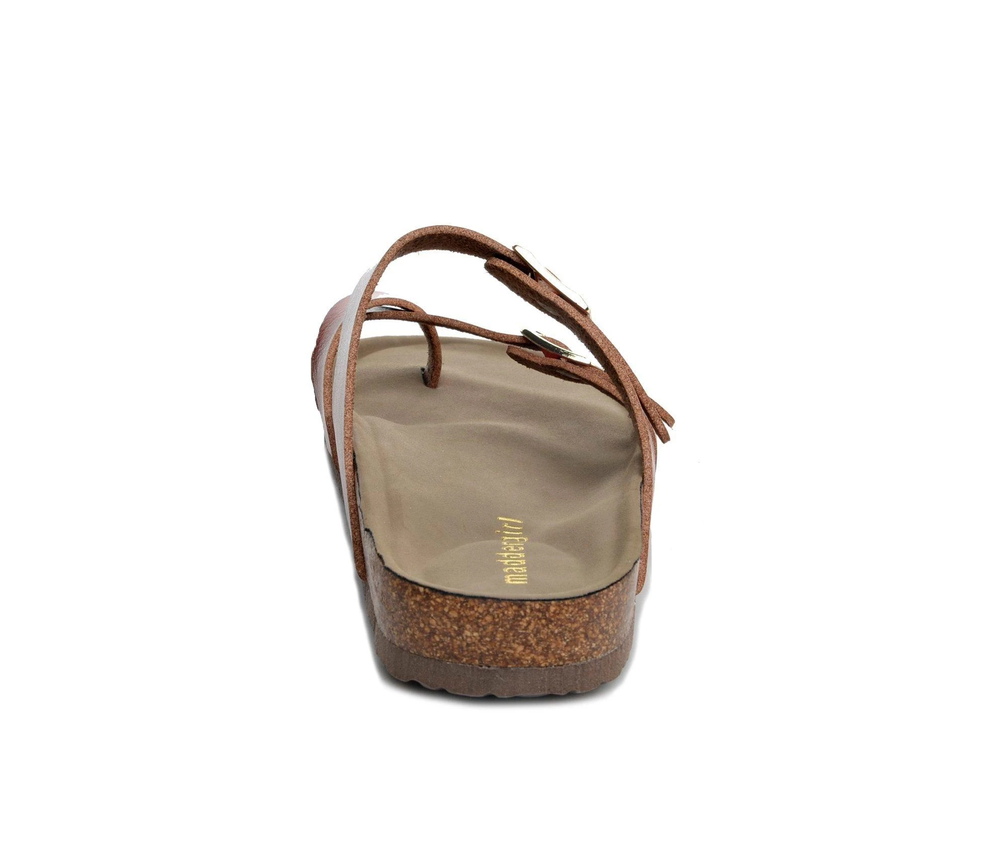 Women's Madden Girl Bryceee Footbed Sandals Cognac 6 Women's Madden Girl Bryceee Footbed Sandals Cognac - Image 6