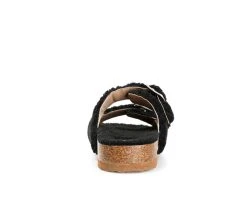 Women's Journee Collection Delpheen Footbed Sandals Black -GC shoes Shop 5 260