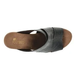 Women's White Mountain Alive Heeled Dress Sandals Black -GC shoes Shop 5 281