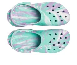 Women's Crocs Classic Platform Marbled Clogs Pistachio/Multi -GC shoes Shop 5 307