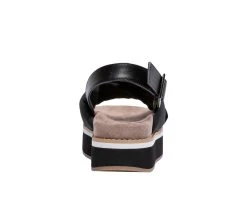 Women's Jane And The Shoe Alma Flatform Sandals Black -GC shoes Shop 5 319