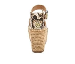 Women's Coconuts By Matisse Flirty Platform Sandals Grey Snake -GC shoes Shop 5 338