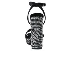 Women's Rag & Co Zircon Platform Dress Sandals Black -GC shoes Shop 5 397