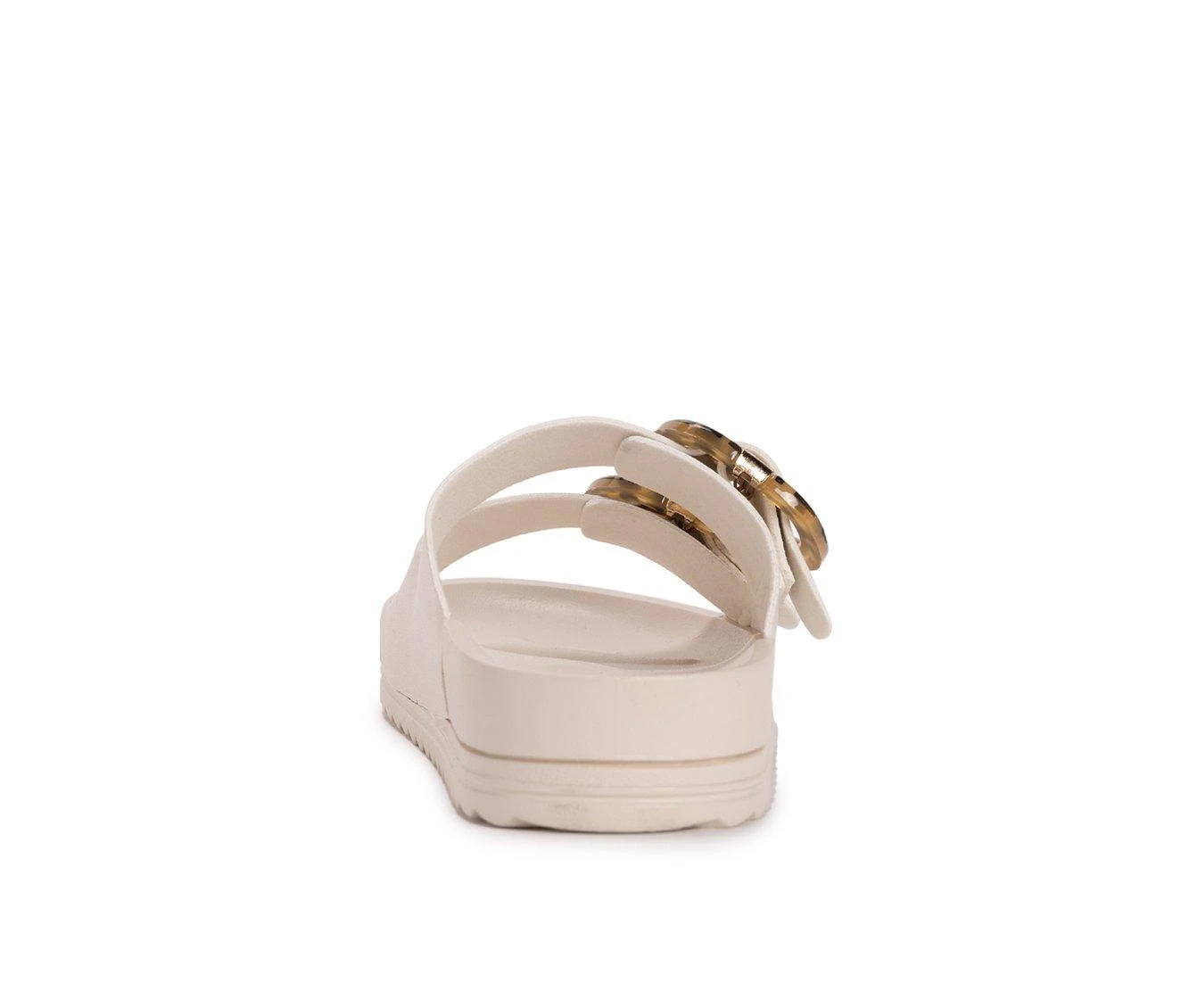 Women's MUK LUKS Grand Cayman Footbed Sandals White 6 Women's MUK LUKS Grand Cayman Footbed Sandals White - Image 6