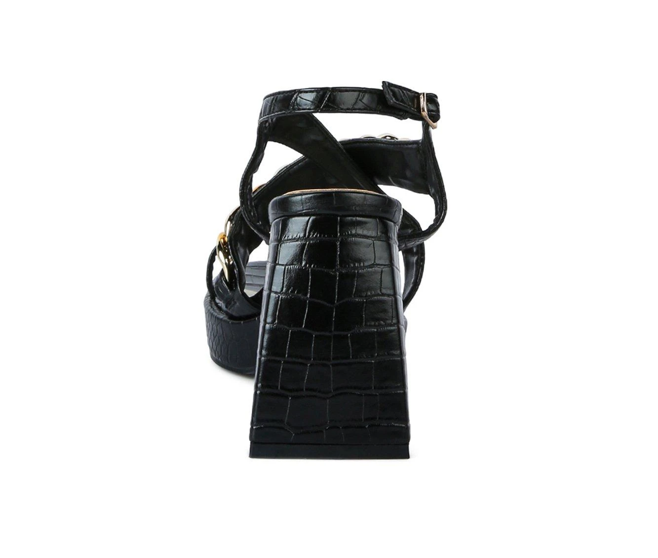 Women's London Rag Frecklin Chunky Dress Sandals Black 6 Women's London Rag Frecklin Chunky Dress Sandals Black - Image 6