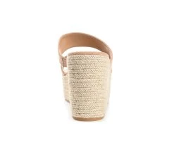 Women's Journee Collection Ilyana Espadrille Platform Wedge Tan -GC shoes Shop 5 427