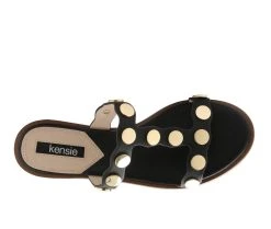 Women's KENSIE Manette Sandals Black -GC shoes Shop 5 621