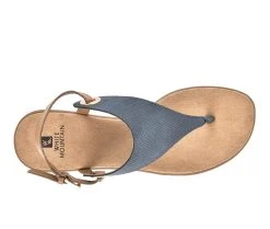 Women's White Mountain London Sandals Navy -GC shoes Shop 5 655