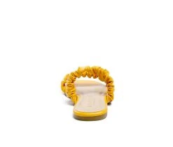 Women's London Rag Gather Sparks Sandals Orange -GC shoes Shop 5 705