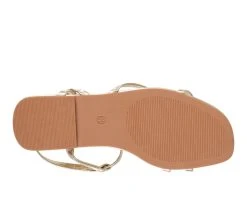 Women's Halston Royal Sandals Gold -GC shoes Shop 5 714