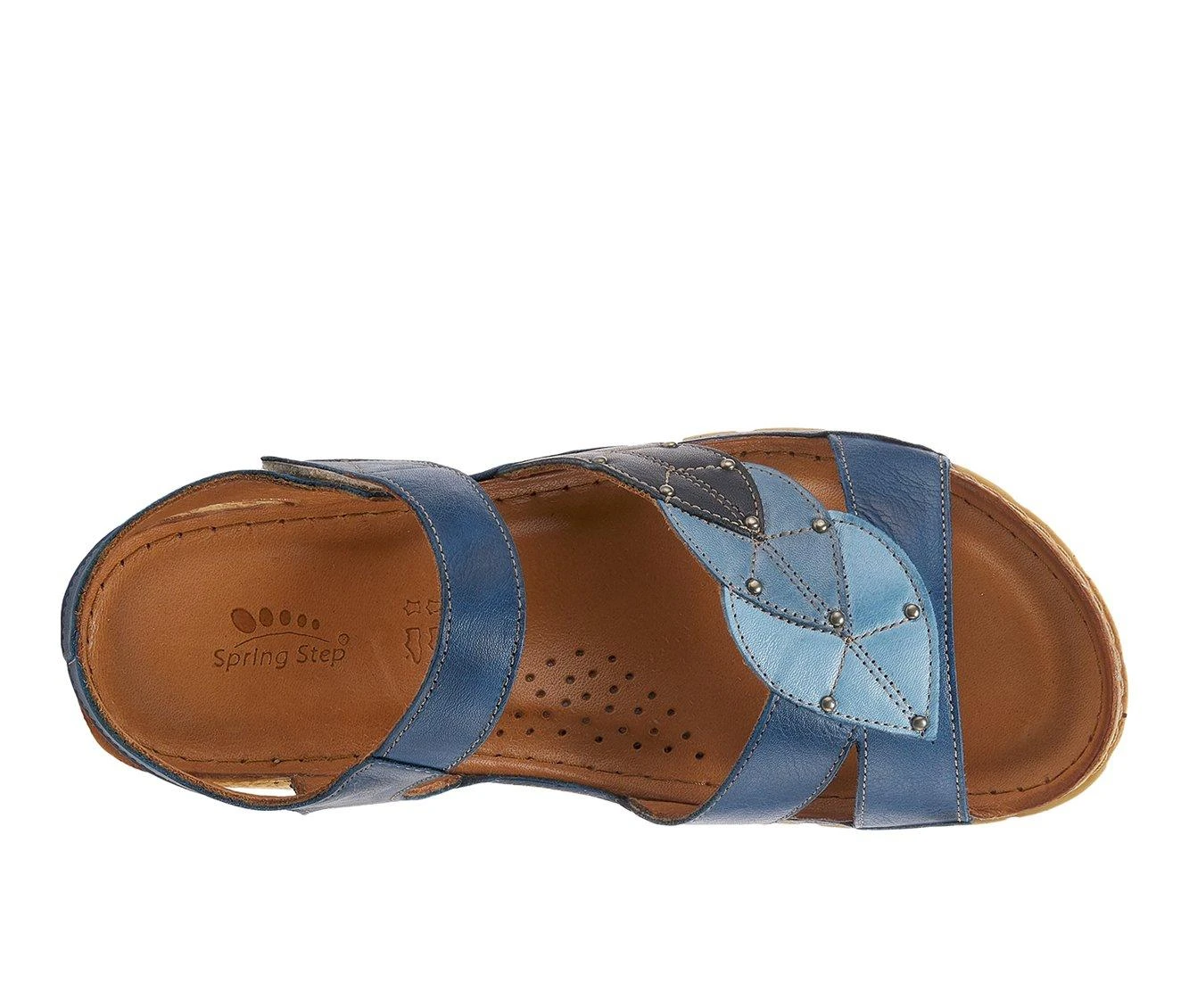 Women's SPRING STEP Leaf Sandals Blue Multi 6 Women's SPRING STEP Leaf Sandals Blue Multi - Image 6